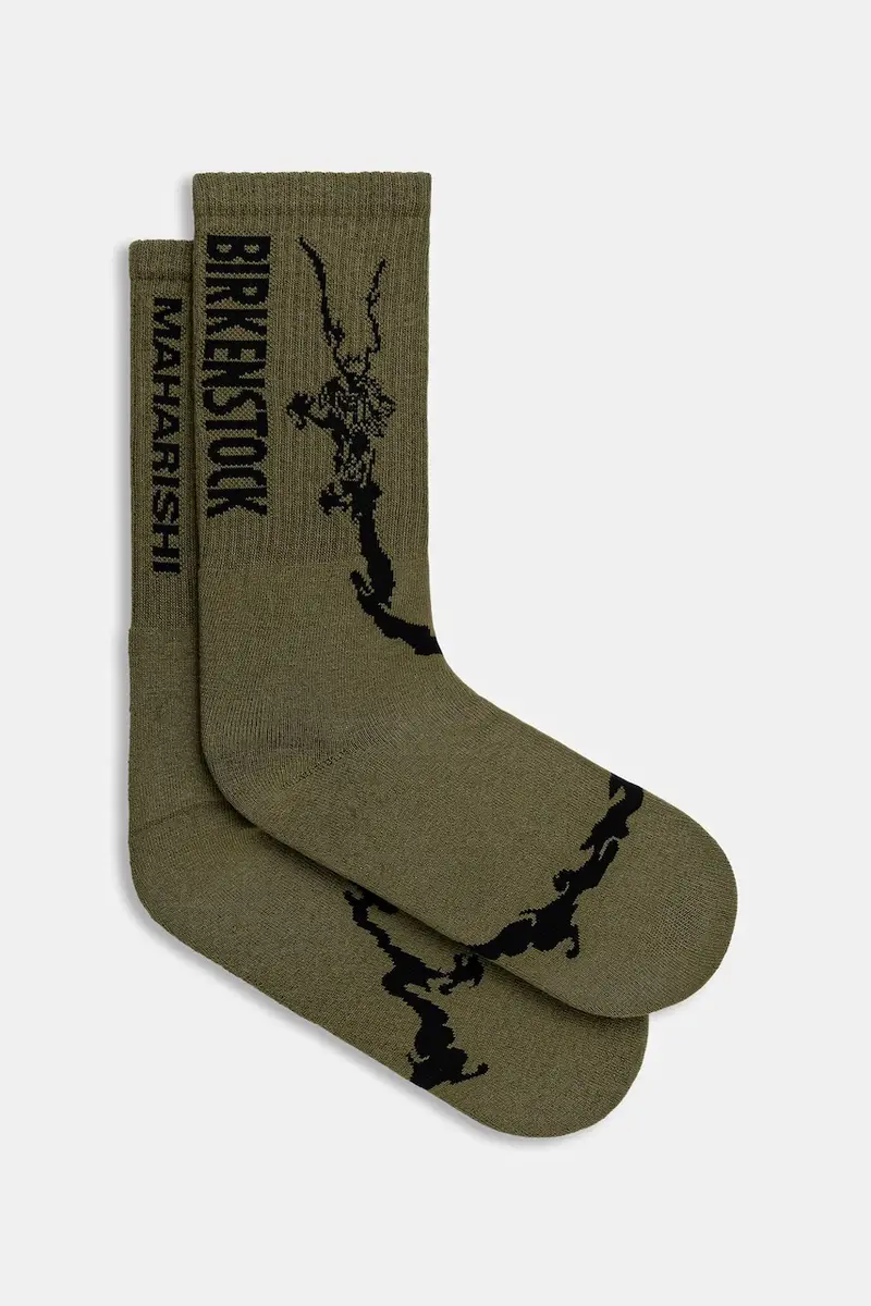 calzini x Maharishi Tabi Sports colore verde 1030770