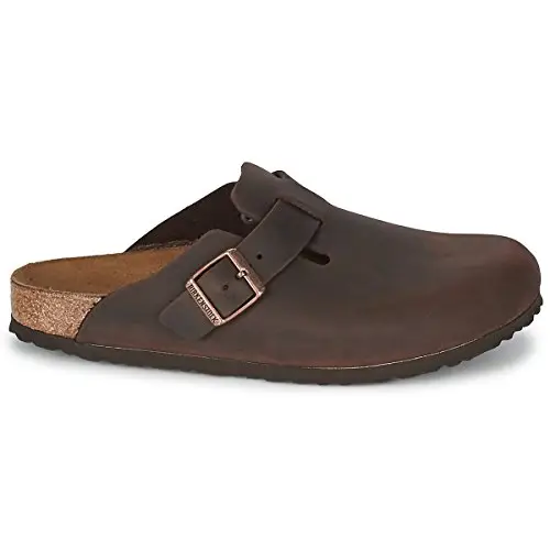 Birkenstock 860131 Boston Habana, Oiled Leather Zoccoli Uomo, Habana EU 41 miniatura 3