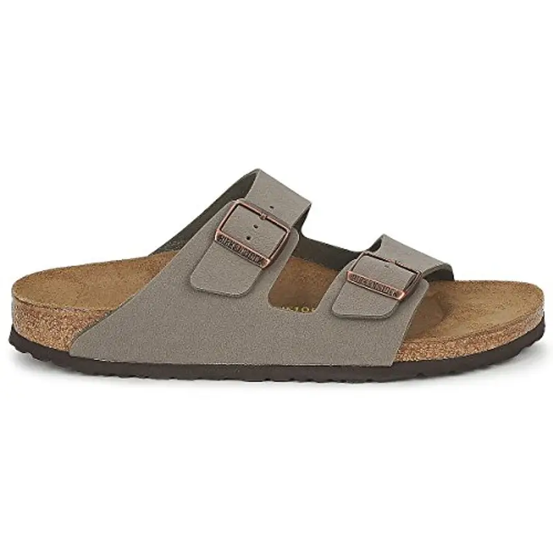 Birkenstock Arizona Birko-Flor Nubuck, Sandali Unisex-Adulto, Beige (Stone Nubuk), 38 miniatura 2