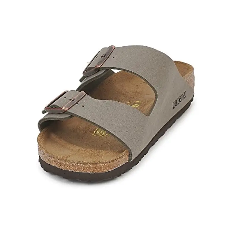 Birkenstock Arizona Birko-Flor Nubuck, Sandali Unisex-Adulto, Beige (Stone Nubuk), 38 miniatura 3