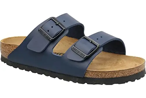 Birkenstock Arizona Birko Flor, Slides Unisex Adulto, Blu (Blue), 36 EU