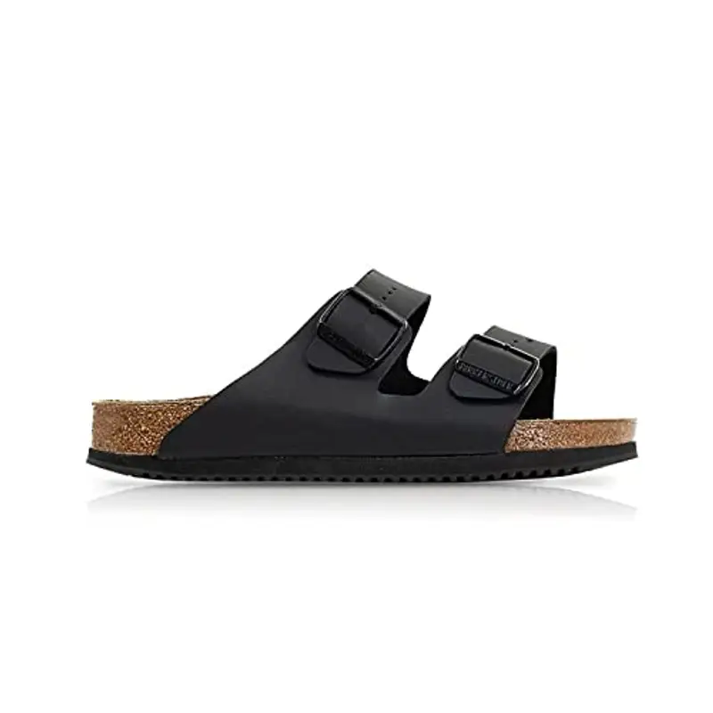 Birkenstock Arizona - Sandali unisex - adulto, nero (noir), 40 (stretto)