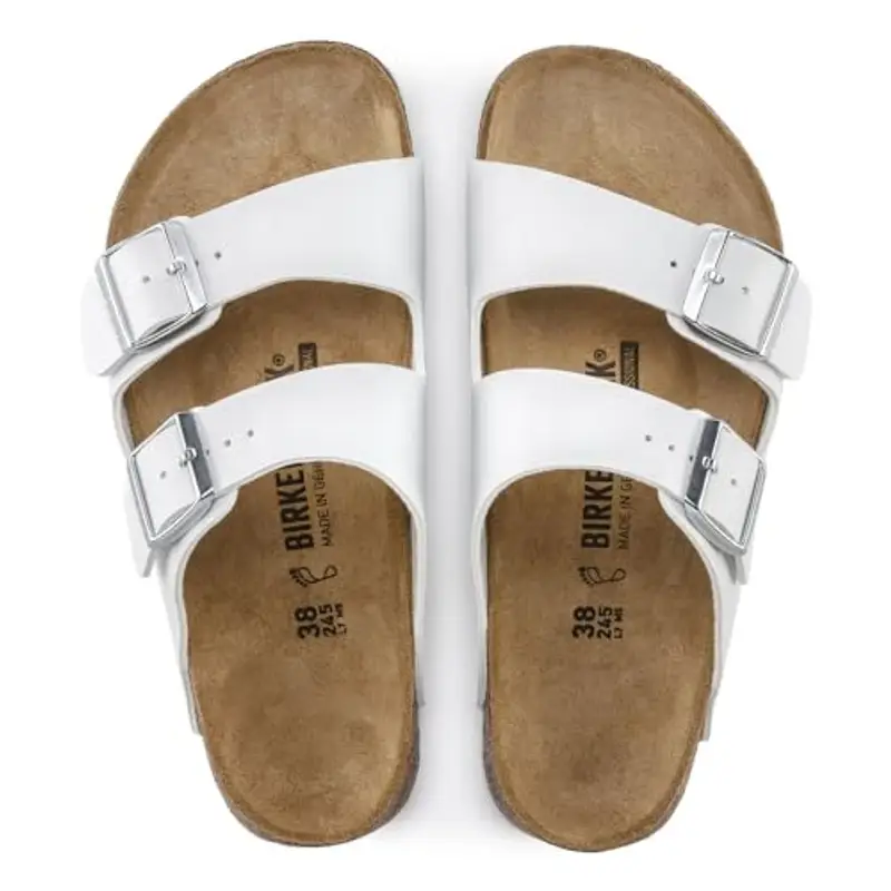 BIRKENSTOCK Arizona Semelle Professionnelle Unisex Adulte Super Grip Birko Flor Blanc EU (45), bianco, 45 EU miniatura 3