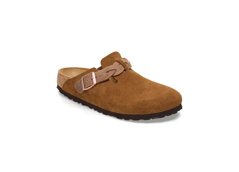 Ciabatta Donna BOSTON BRAIDED Marrone | Birkenstock