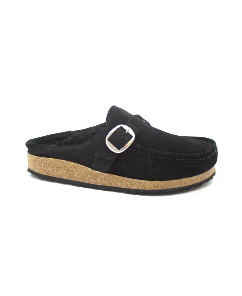 Ciabatta Donna BUCKLEY SHEARLING Nero | Birkenstock
