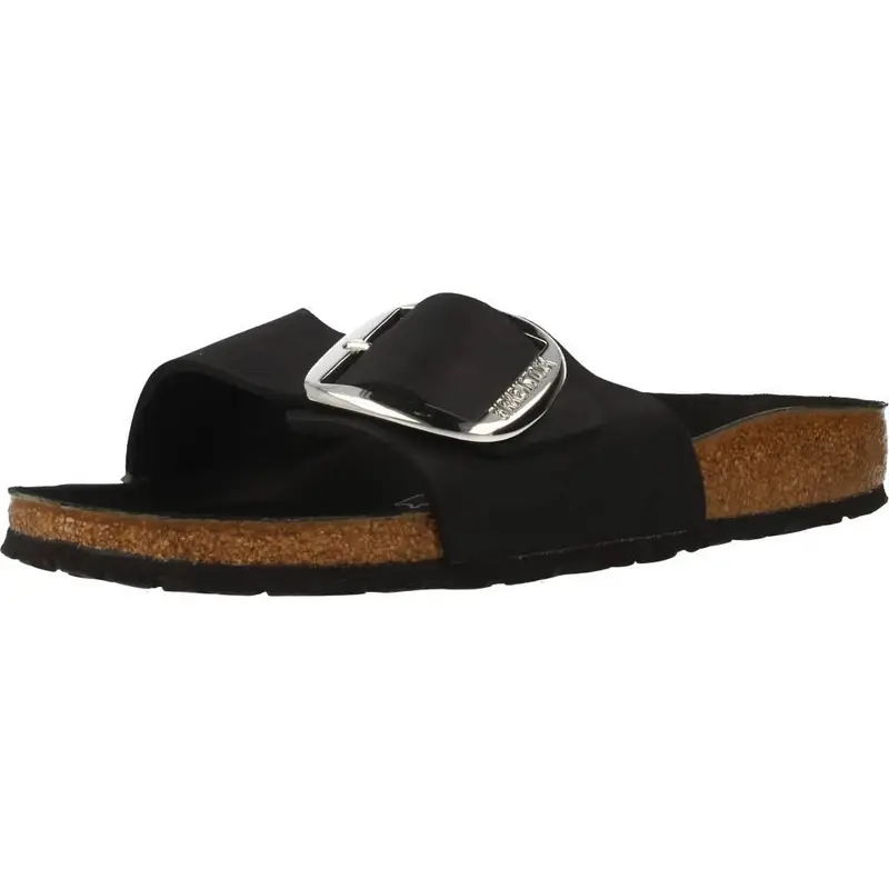 Ciabatta Donna MADRID BIG BUCKLE Nero | Birkenstock