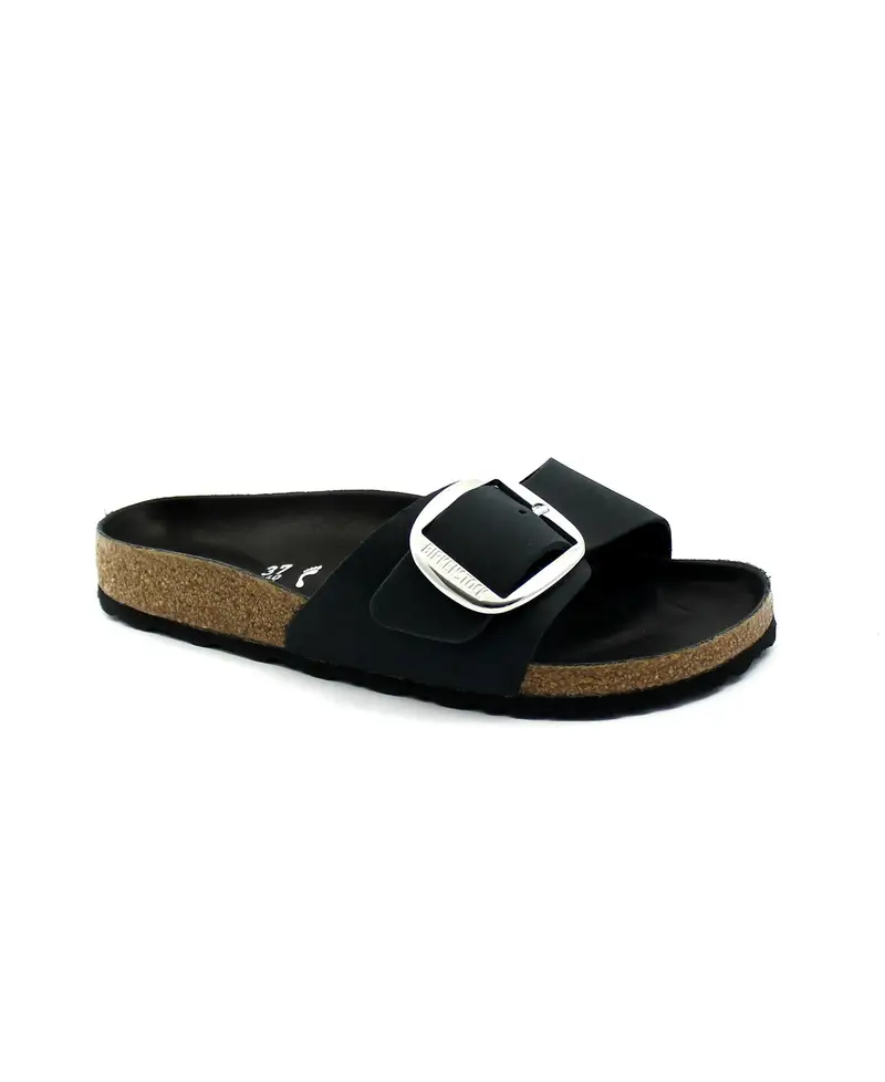 Ciabatta Donna MADRID BIG BUCKLE Nero | Birkenstock