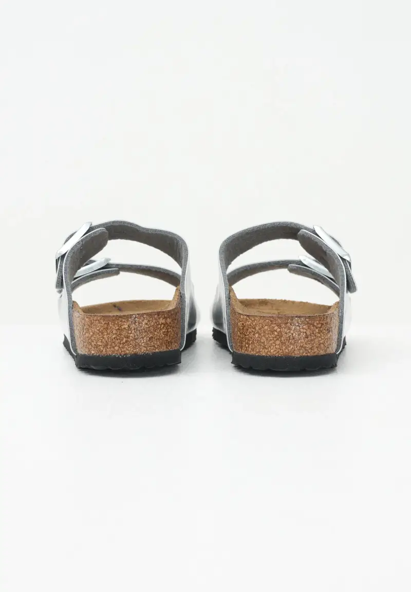 Birkenstock Ciabatte Arizona argento da bambina miniatura 2