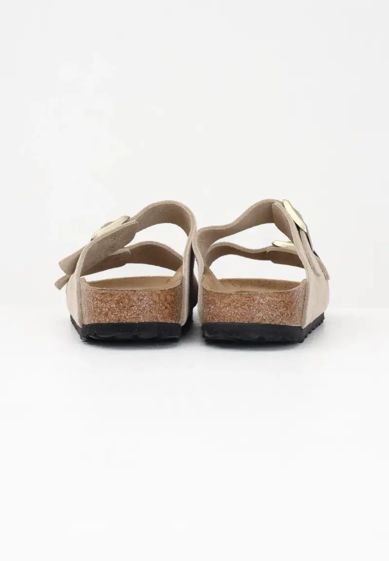 Birkenstock Sandali Arizona beige da uomo in pelle scamosciata miniatura 2