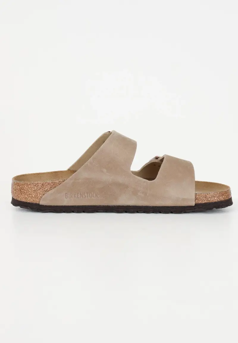 Birkenstock Ciabatte Arizona beige per uomo e donna miniatura 3