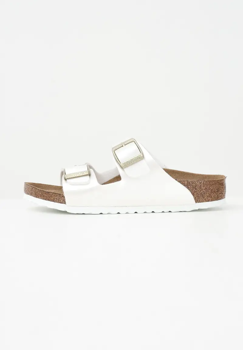 BIRKENSTOCK Ciabatte Arizona bianco perla da bambina