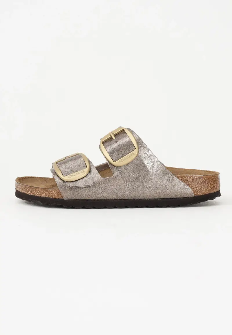 Ciabatte Arizona Big Buckle Graceful taupe da donna