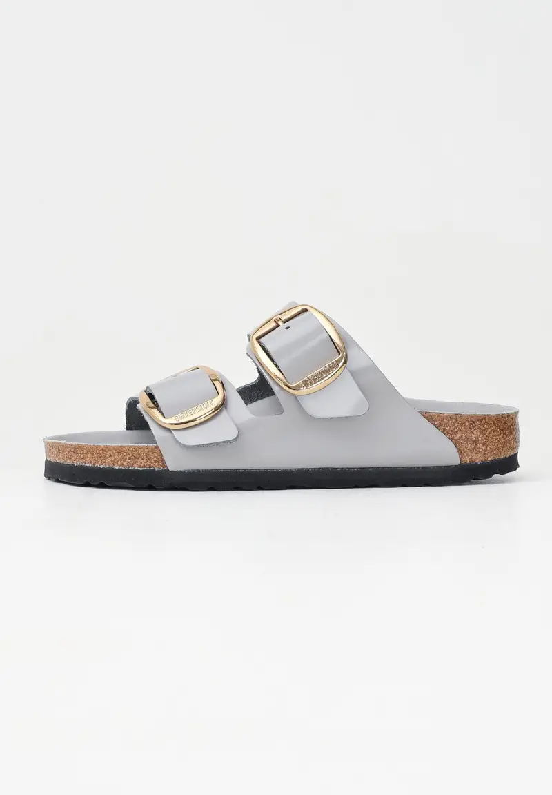 BIRKENSTOCK Ciabatte Arizona Big Buckle grigie da donna