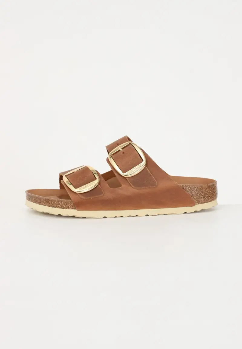 Birkenstock Ciabatte Arizona Big Buckle marroni da donna