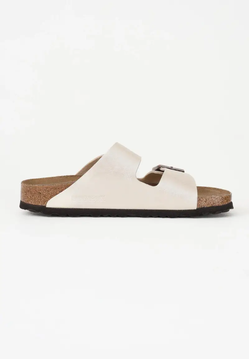 Ciabatte Arizona Birko-Flor bianco perla da donna miniatura 3