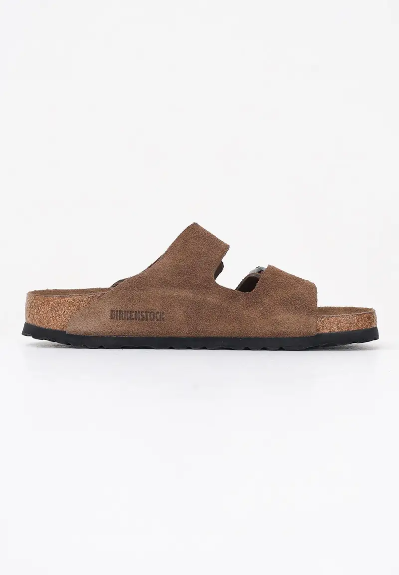 BIRKENSTOCK Ciabatte Arizona in pelle scamosciata marrone per uomo e donna miniatura 2
