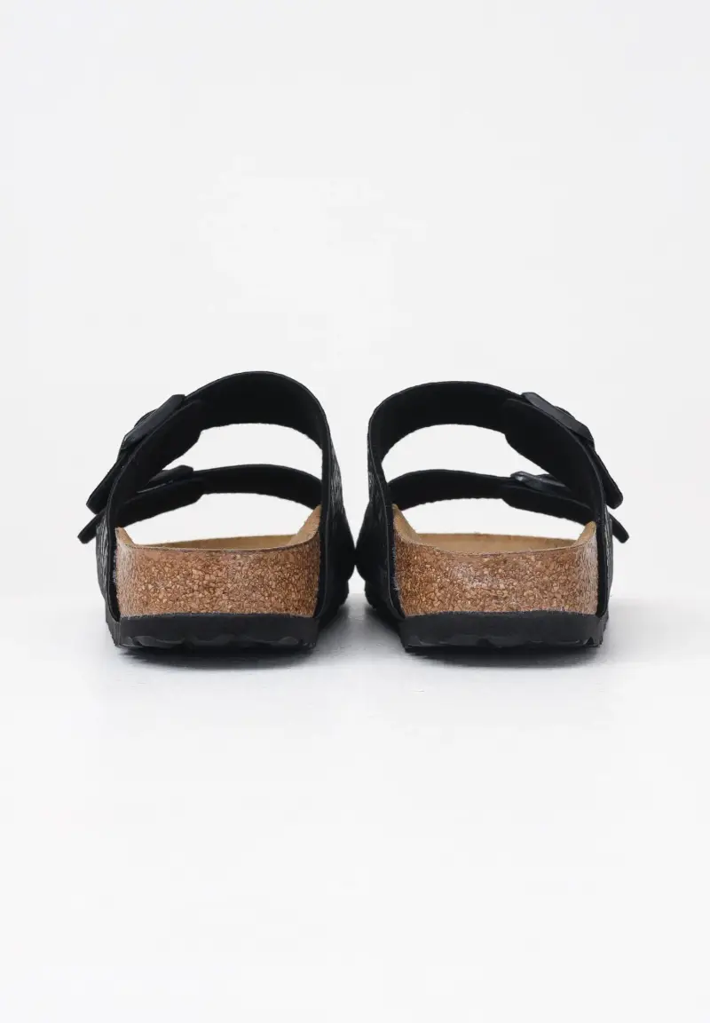 Birkenstock Ciabatte Arizona nere da donna con tomaia zebrata miniatura 2