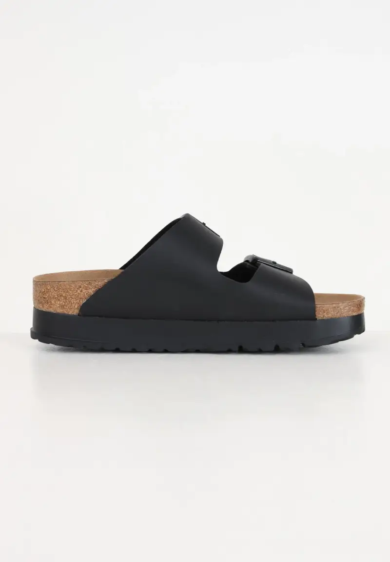 Birkenstock Sandali Arizona PAP Flex Platform neri da donna miniatura 3