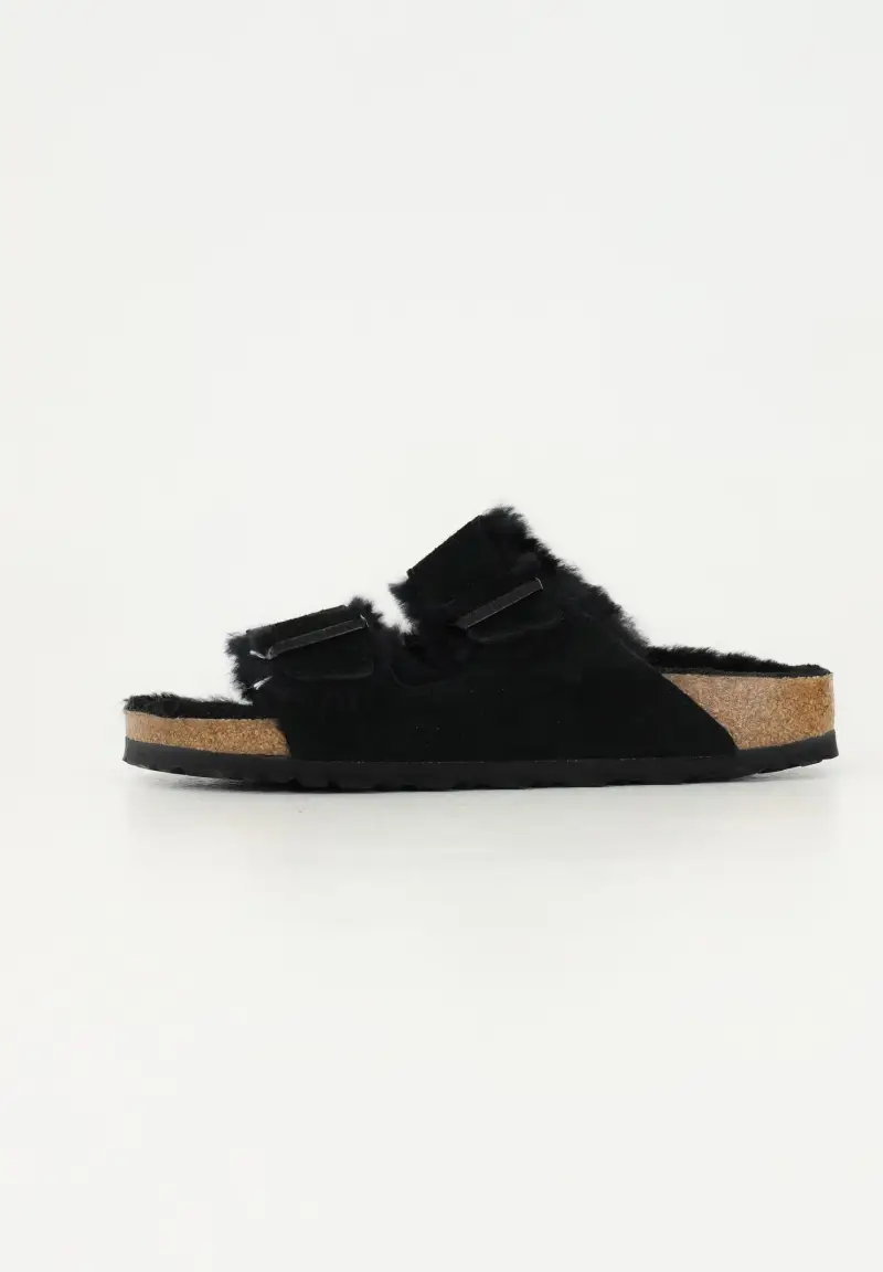 Birkenstock Sneakers Arizona Shearling nere per uomo e donna