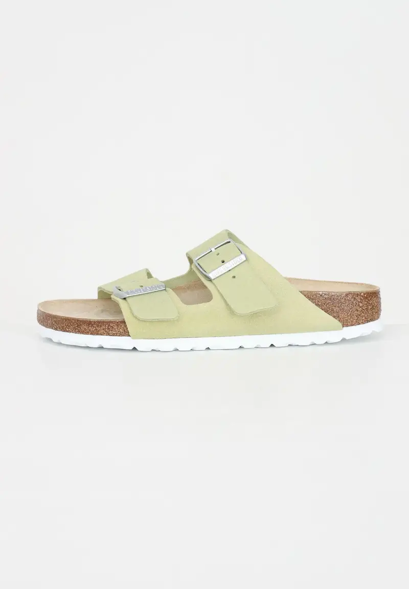 BIRKENSTOCK Ciabatte Arizona verdi da donna con brillantini