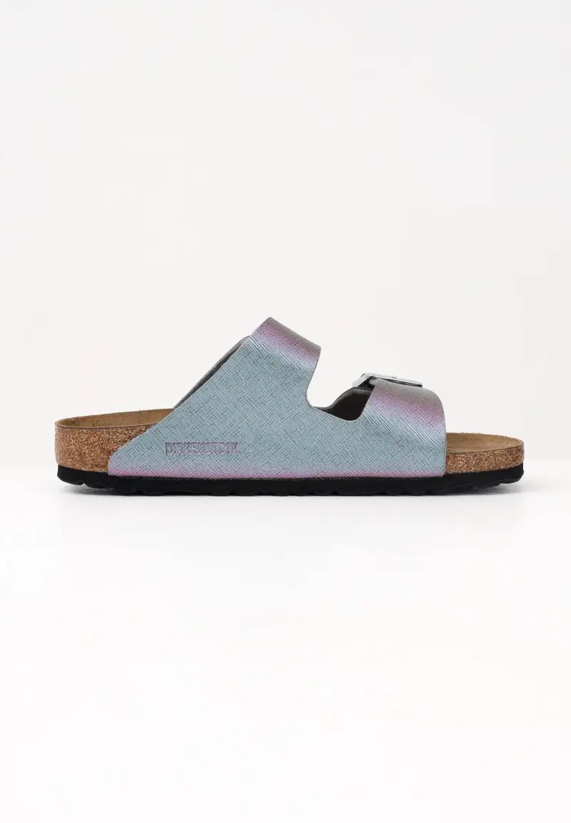 Birkenstock Ciabatte Arizona viola iridescente da donna miniatura 3