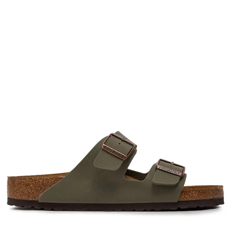 Ciabatte Birkenstock Arizona Birko-Flor nubuk 0151211 Grigio