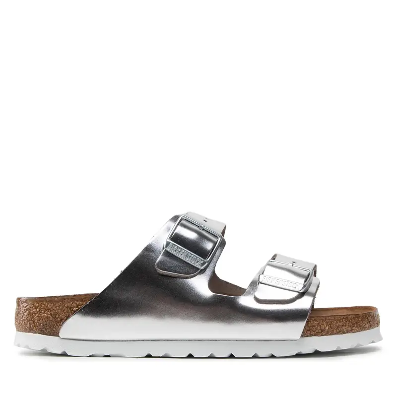 Ciabatte Birkenstock Arizona Metallic 1005961 Argento