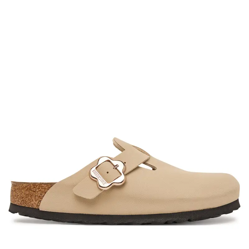 Ciabatte Birkenstock Boston Flower Buckle 1030630 D Beige