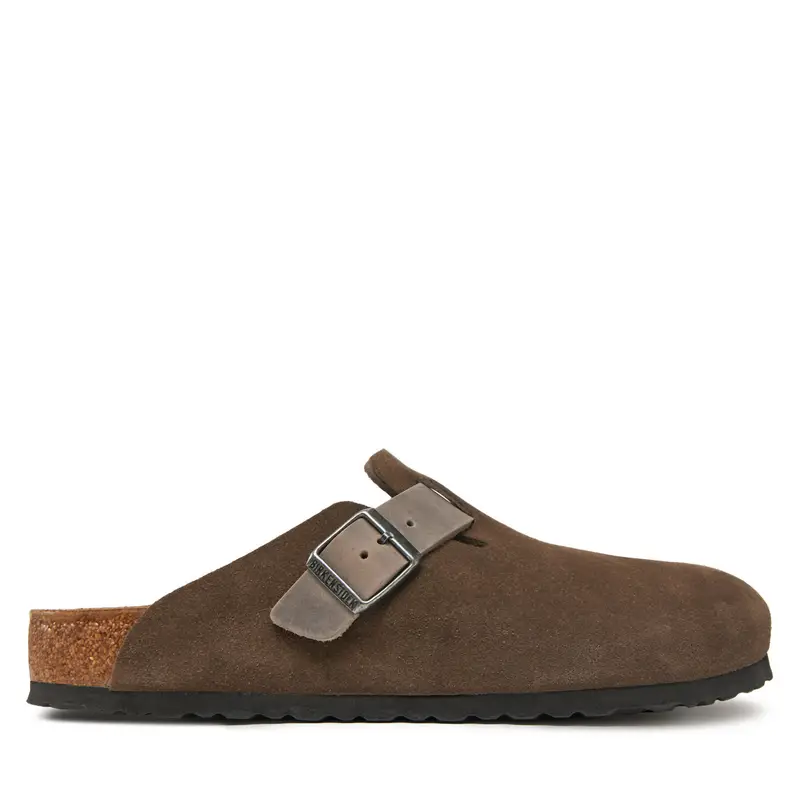 Birkenstock Ciabatte Uomo Zamsz Marrone