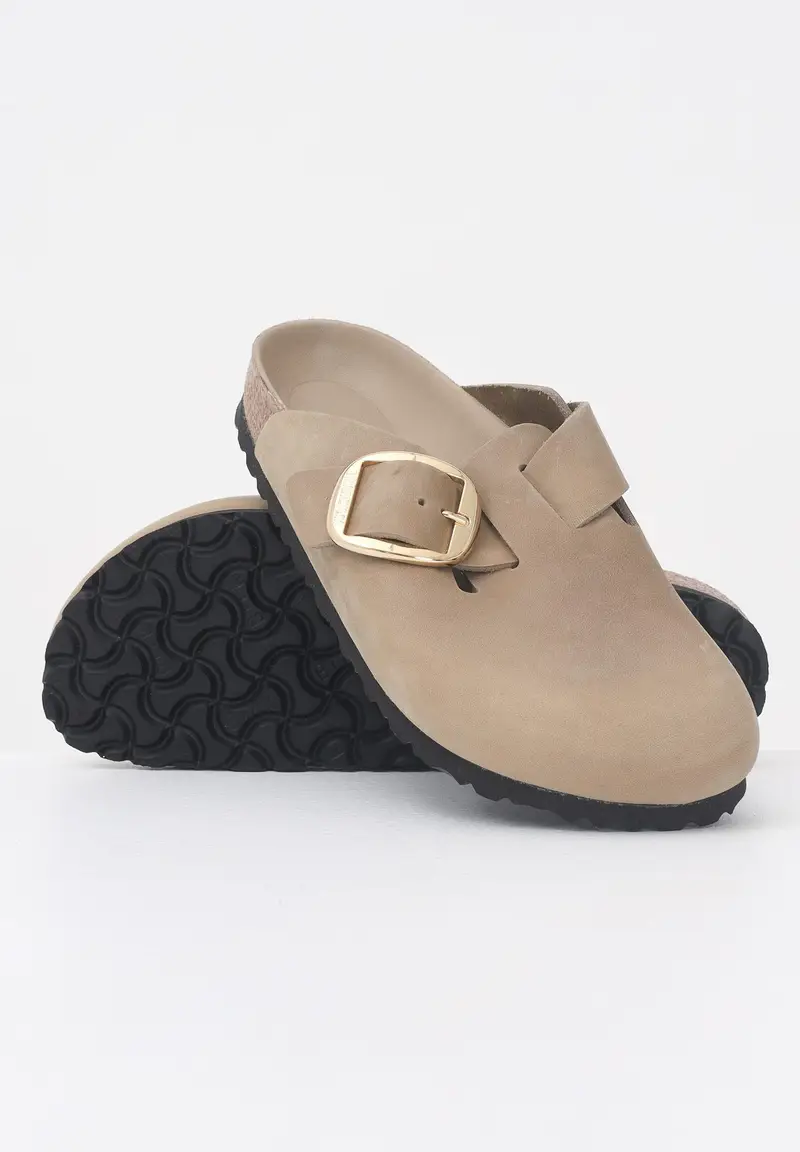 BIRKENSTOCK Ciabatte Boston Big Buckle beige da donna miniatura 3