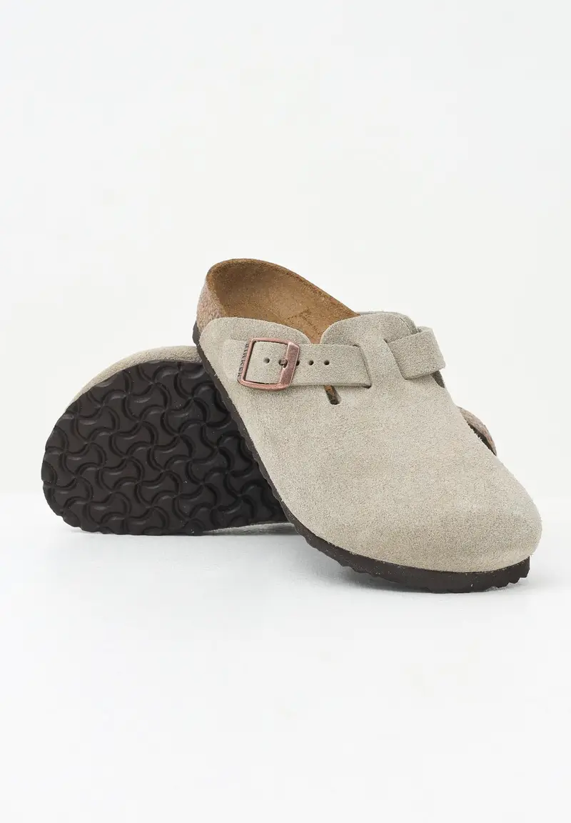BIRKENSTOCK Ciabatte Boston taupe per bambino e bambina miniatura 3