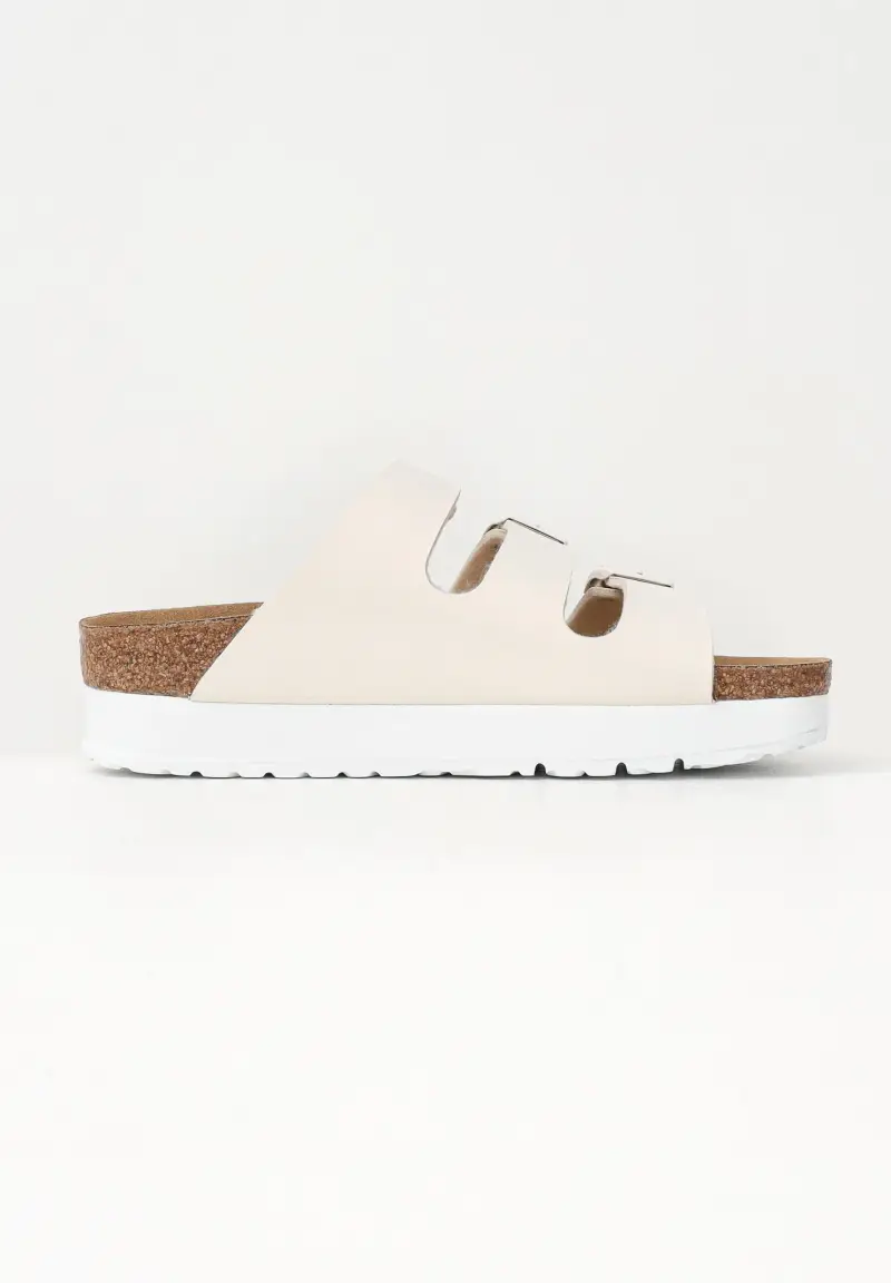 Birkenstock Sandali Florida III PAP Flex Platform panna da donna miniatura 3