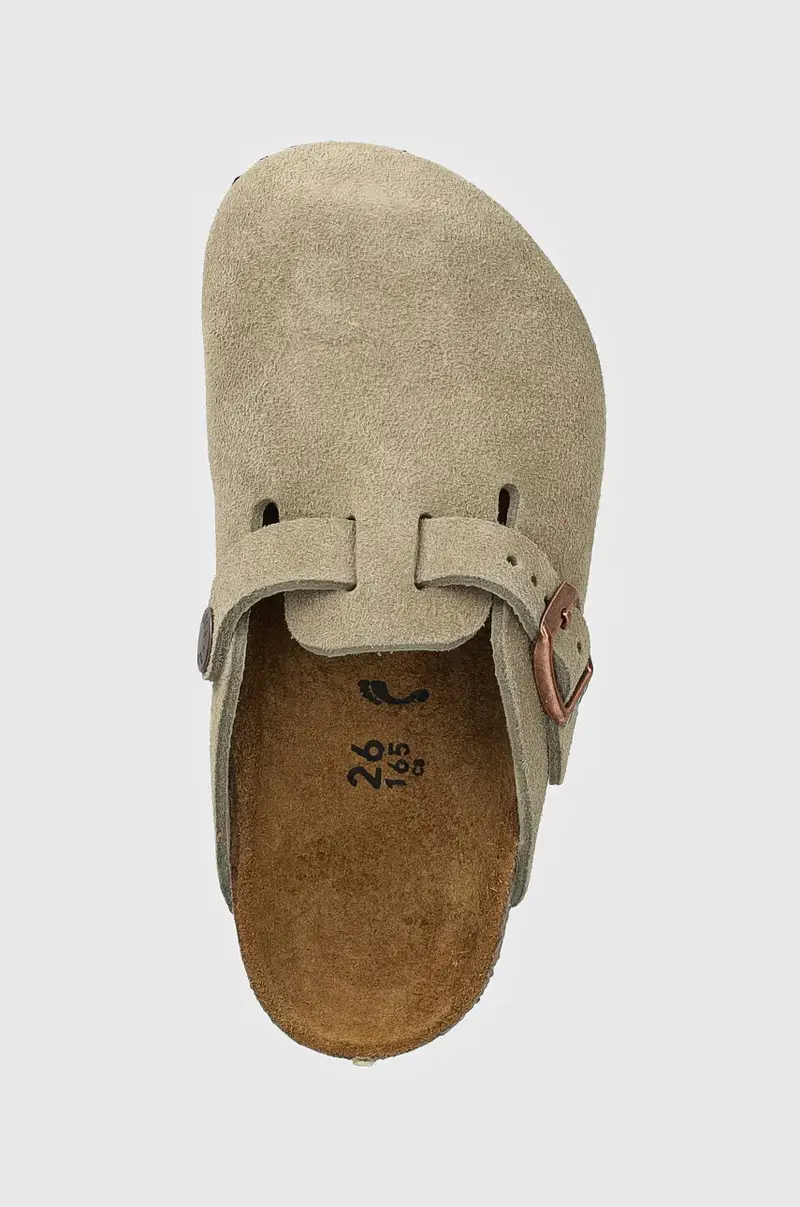 ciabatte in pelle scamosciata bambino/a Boston colore beige 1027875 miniatura 4