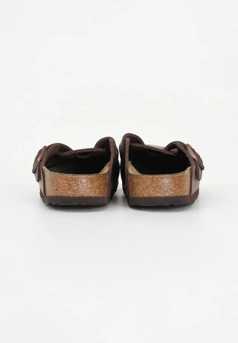 Birkenstock Sandali sportivi marroni per uomo e donna modello Boston miniatura 2