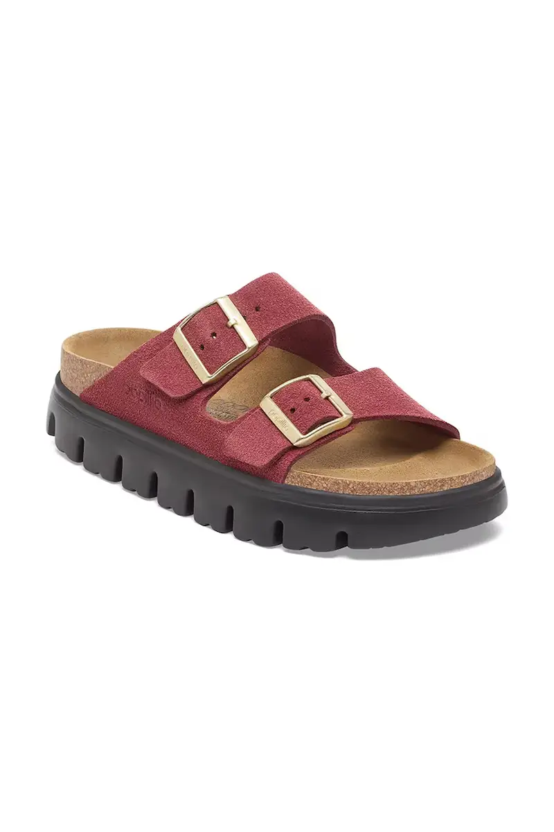 ciabatte slide Arizona Chunky Birkenstock x Papillio donna colore rosso 1030581 miniatura 2