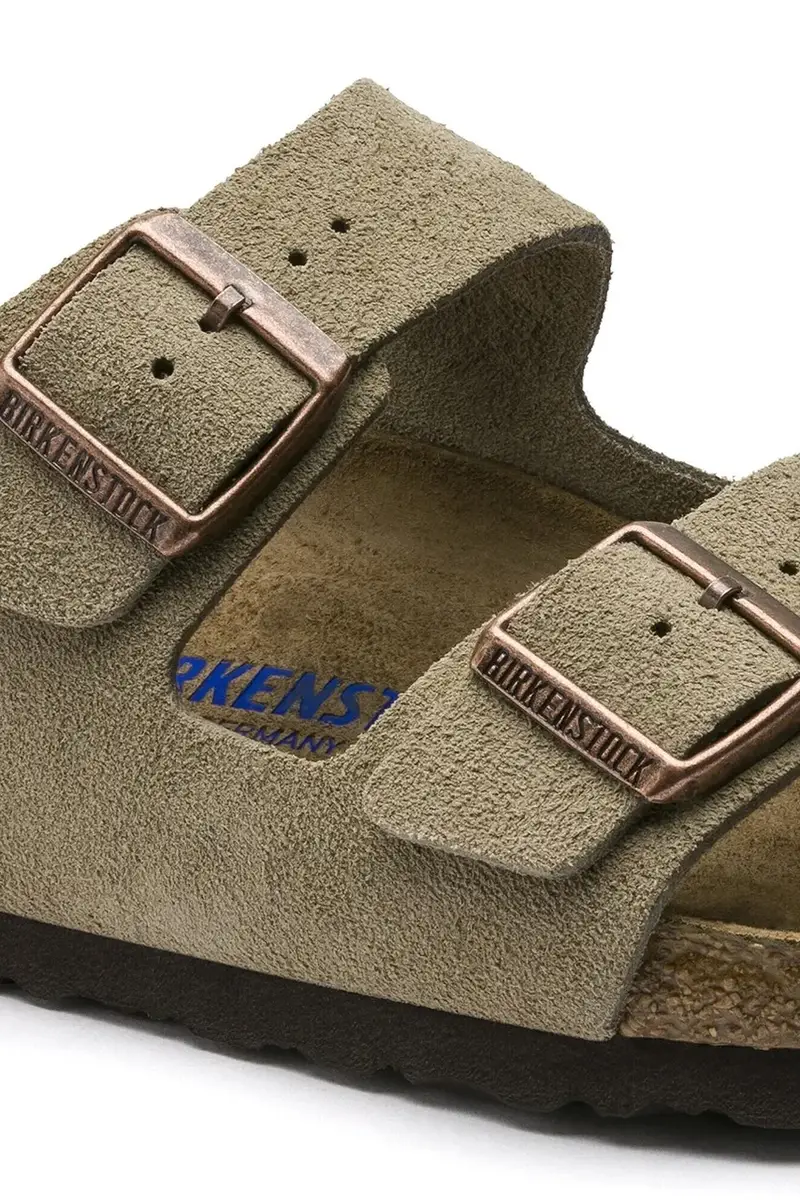 ciabatte slide in camoscio Arizona BS donna Beige miniatura 3