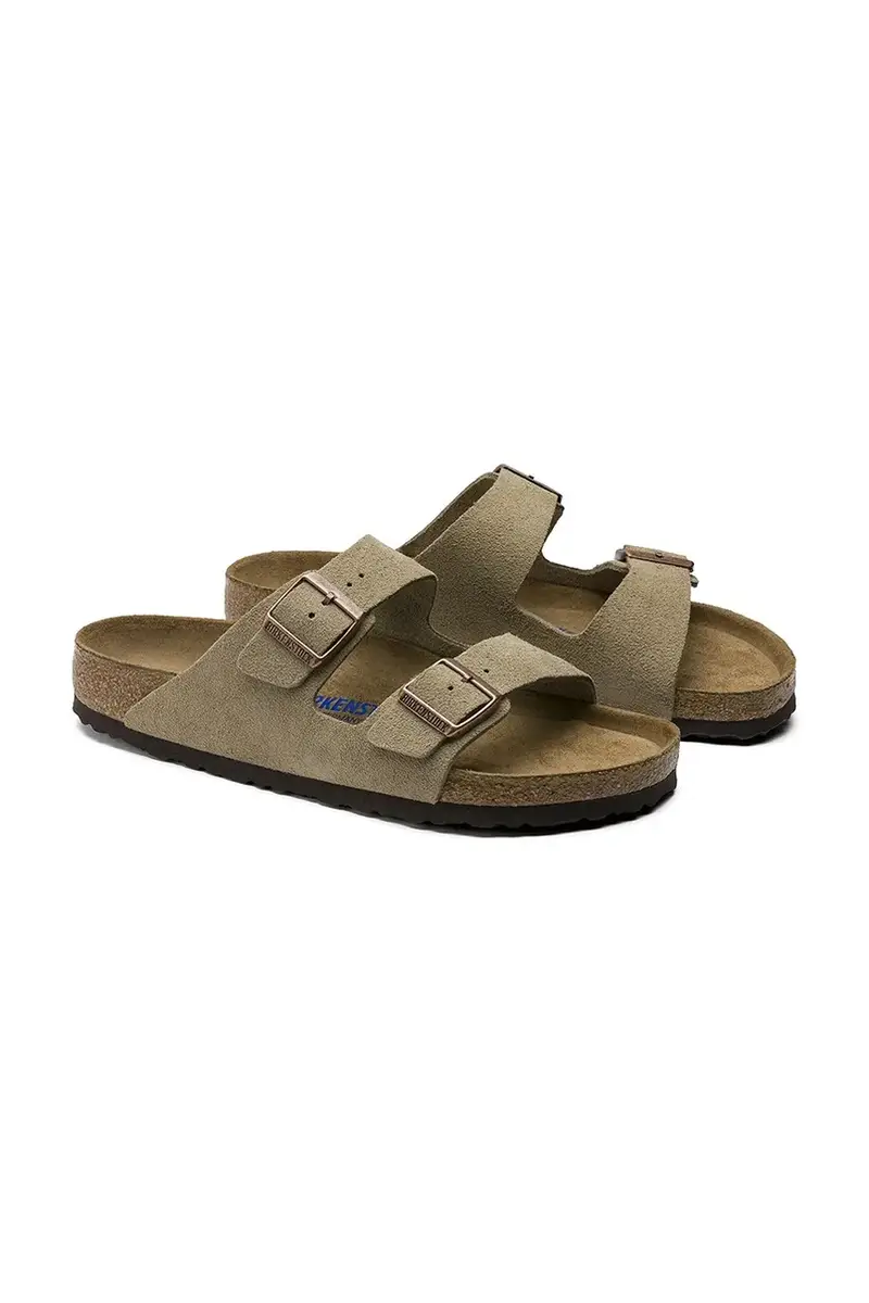 ciabatte slide in camoscio Arizona BS donna Beige miniatura 4