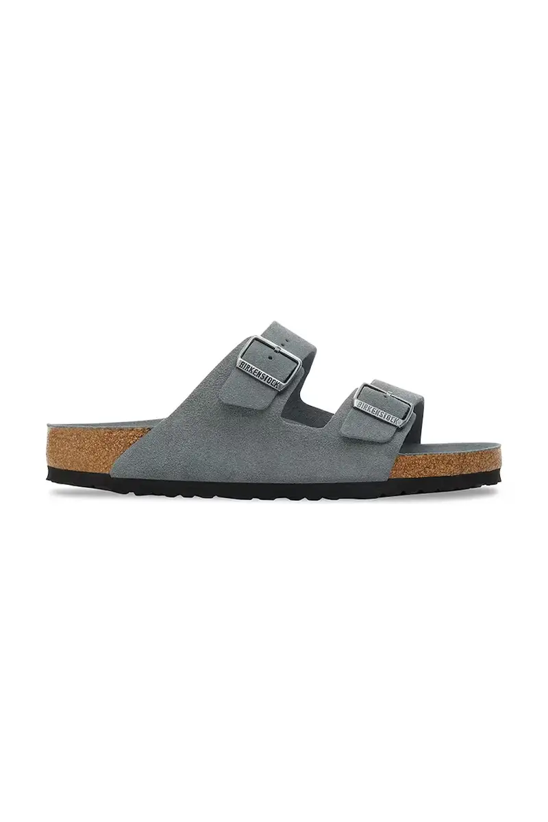 ciabatte slide in camoscio Arizona donna colore grigio 1030912