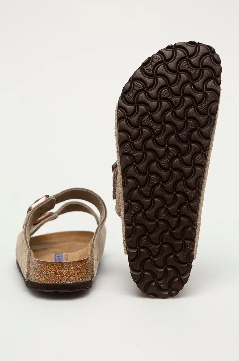 ciabatte slide in camoscio Arizona Grigio miniatura 3