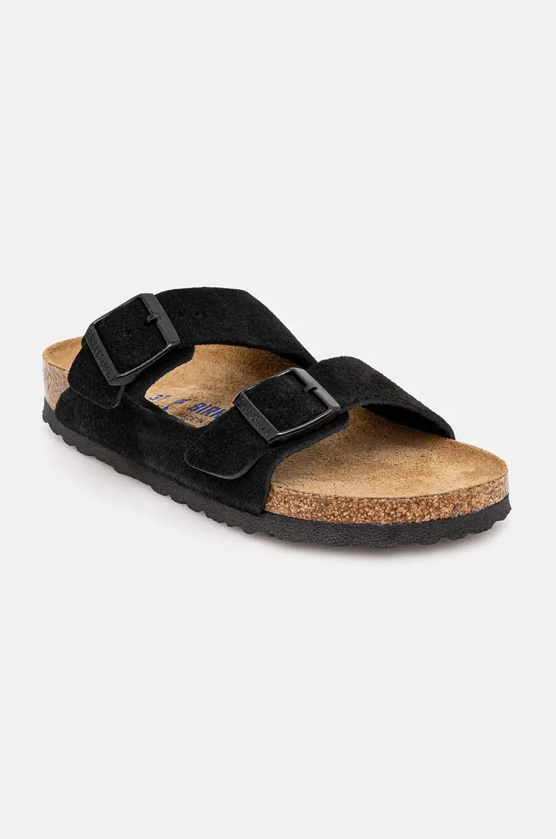 ciabatte slide in camoscio Arizona SFB donna colore nero 951323