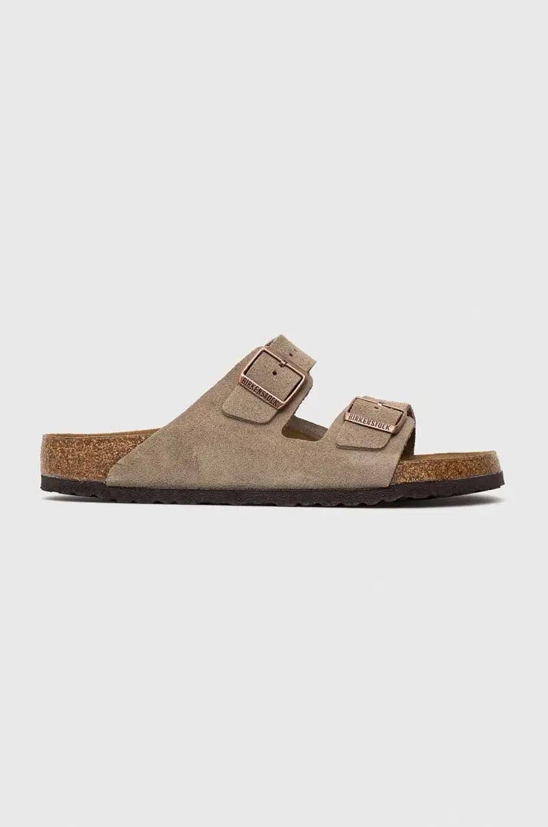 ciabatte slide in camoscio Arizona uomo colore beige 51461