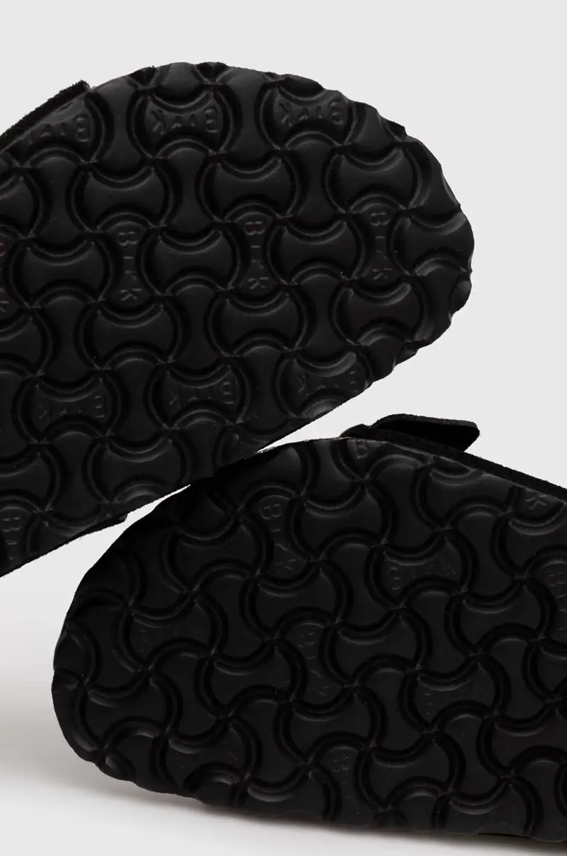 ciabatte slide in camoscio Arizona uomo colore nero miniatura 5