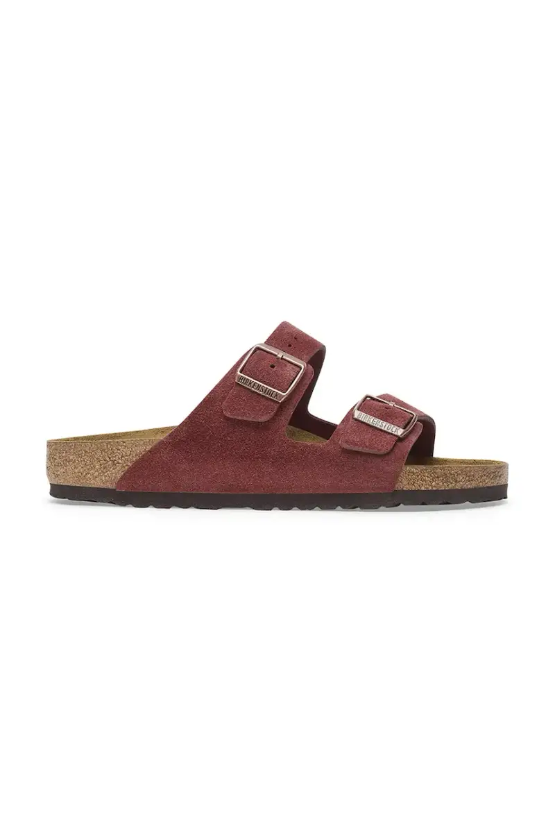 ciabatte slide in camoscio Arizona uomo colore rosso 1028353