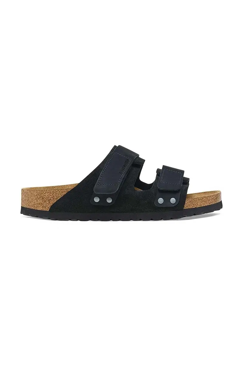 ciabatte slide in camoscio Uji donna colore nero 1024832