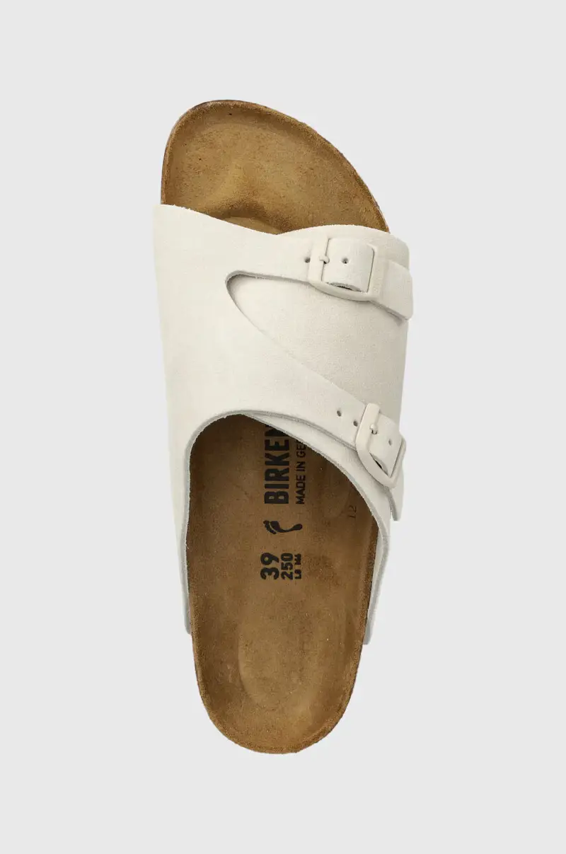 ciabatte slide in camoscio Zurich donna colore grigio 1025008 miniatura 4