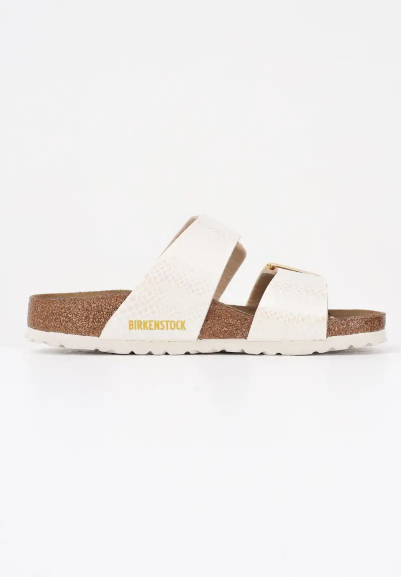Birkenstock Ciabatte Sydney Cushion Buckle crema da donna miniatura 3