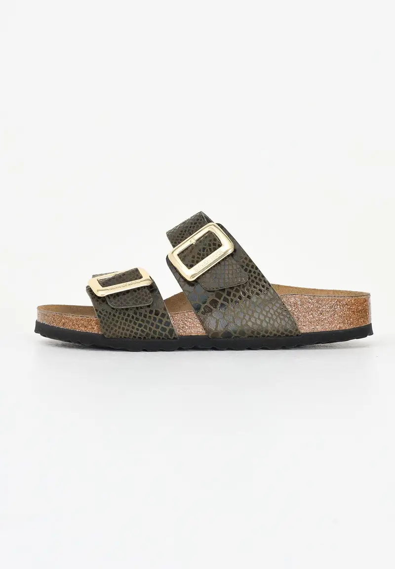 Ciabatte Sydney Cushion Buckle nere da donna