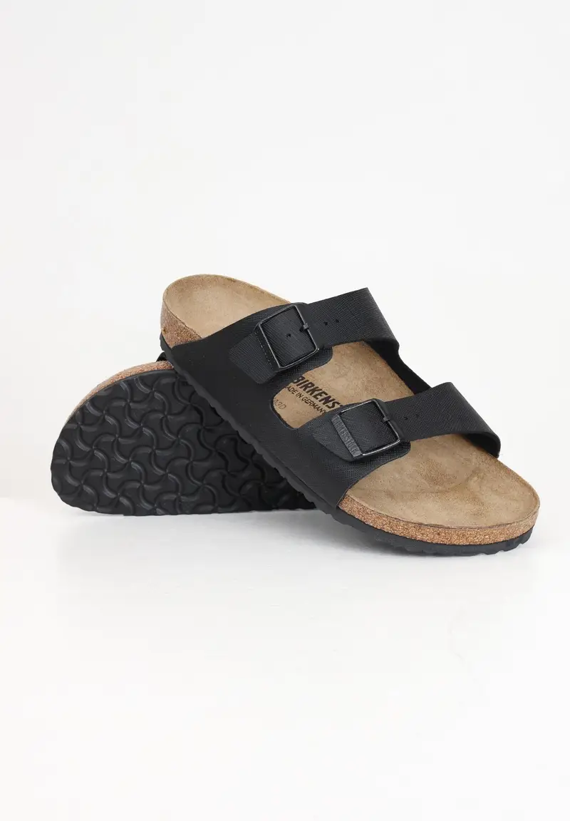 BIRKENSTOCK ciabatte uomo nere arizona bs sughero autunno inverno miniatura 3