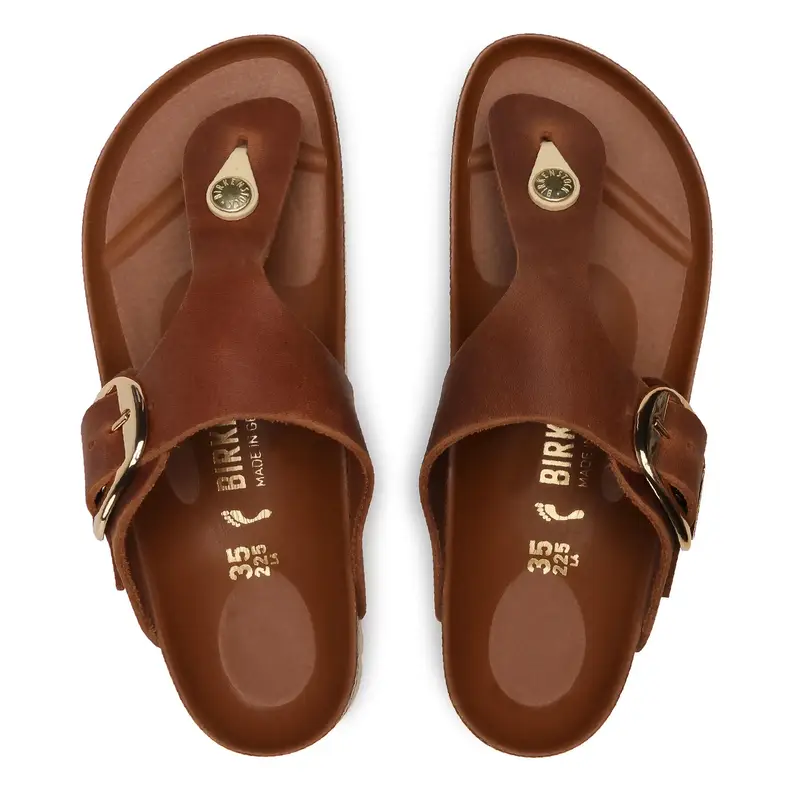 Infradito Birkenstock Gizeh Big Buckle 1018785 Marrone