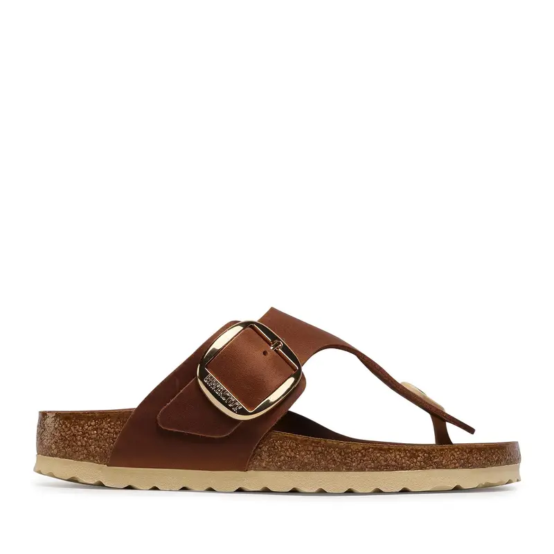 Infradito Birkenstock Gizeh Big Buckle 1018785 Marrone